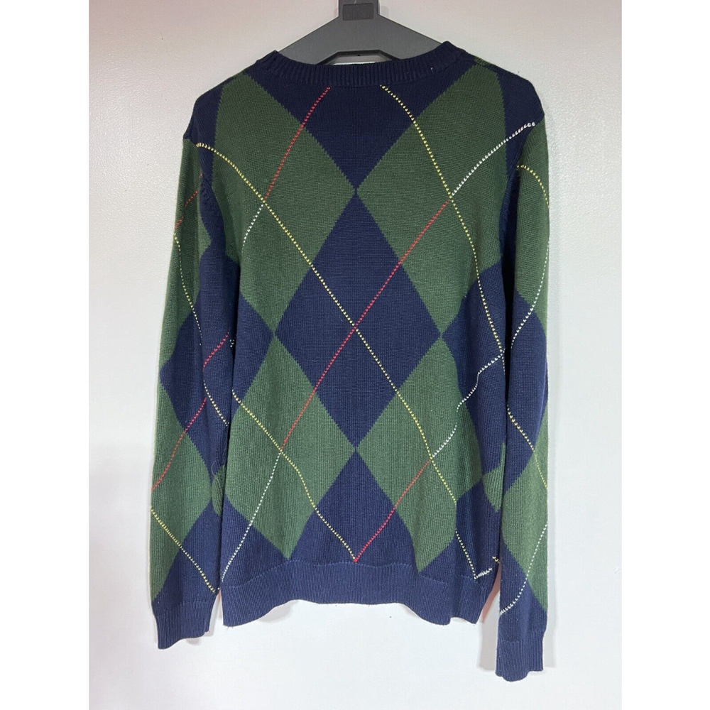 Hudson Outerwear Mens L Large Sweater Argyle Panther MMXVII - Picture 2 of 9